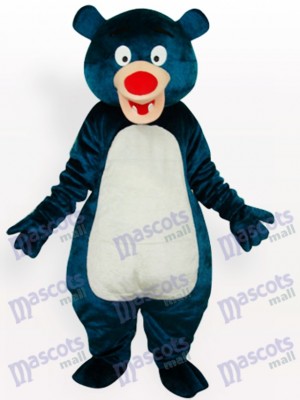 Costume de mascotte d'animal adulte bleu ours