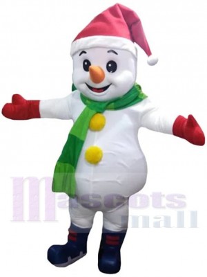 Bonhomme de neige costume de mascotte