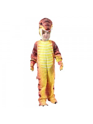 rouge T-Rex Dinosaure Costume Dinosaure Combinaison Halloween Noël Robe en haut Cadeau pour Enfant