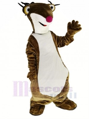 marron Sol La paresse Sid pour La glace Âge Mascotte Costume Animal