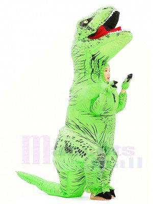 vert T-REX Dinosaure Gonflable Halloween Noël Les costumes pour Des gamins