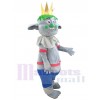 Trolls King Prince Gristle costume de mascotte