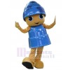 Bonhomme de neige costume de mascotte