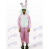 Costume de mascotte animale de lapin rose ouvert de Pâques de Pâques