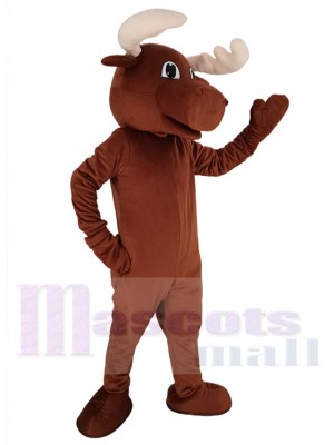 Orignal mâle brun Costume de mascotte Animal