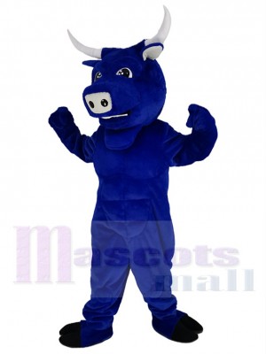 Fort Bleu Taureau Mascotte Costume Animal