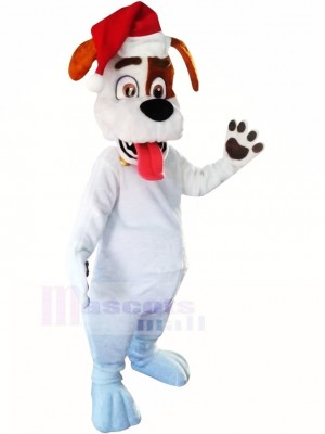 Noël Chiot Chien Mascotte Costume Dessin animé