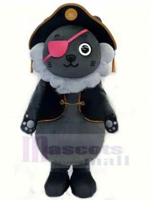Bébé loup gris pirate Costume de mascotte Animal