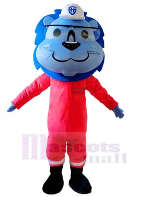 Lion à tête bleue Mascotte Costume Animal