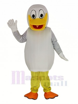 blanc canard Mascotte Costume Animal