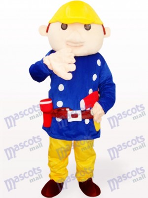 Costume de mascotte adulte bleu Baboo Engineer