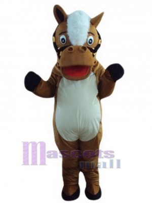 Beau Cheval Mascotte Costume Animal