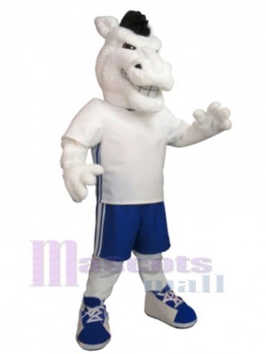 Cheval Mustang blanc Mascotte Costume Animal