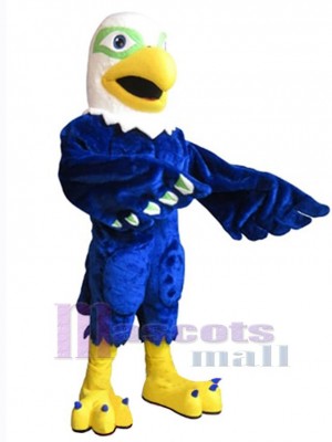 Bleu froid Aigle Mascotte Costume Animal